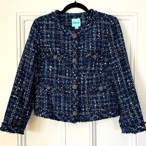 Old Navy Studio Spotlight: Women’s Medium Blue Tweed Jacket